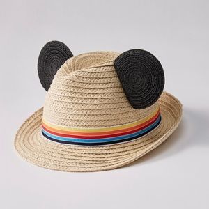 Hanna Andersson Mickey Disney straw hat Small NWT